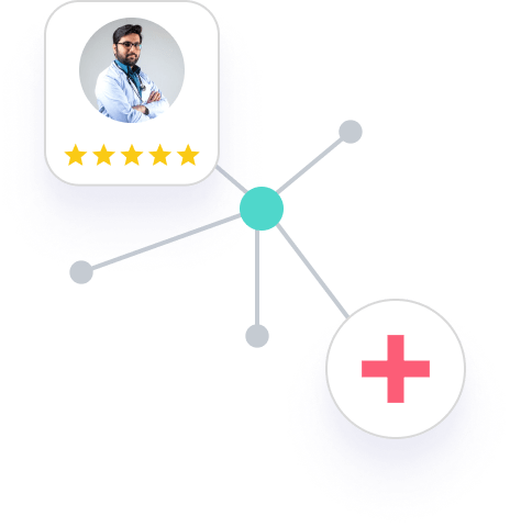 Illustration of clinicians and pharmacy network integration